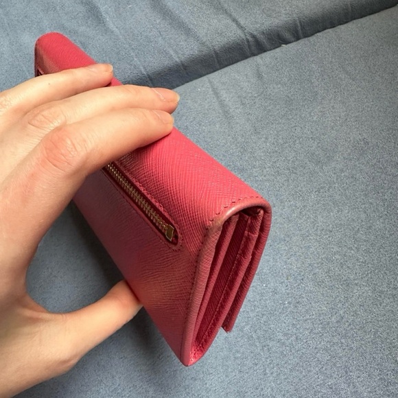 Prada Pink Wallet w/ ID Chain - Picture 7 of 12